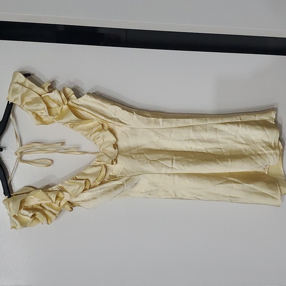 Princess Polly Yellow Ruffle Mini Dress - Picture 3 of 10